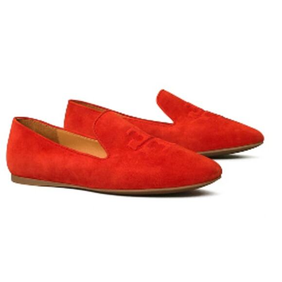 Tory BURCH Ruby Smoking Slipper In Triple Red US 6.5 NIB - Picture 2 of 7